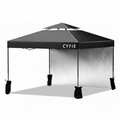 2026 Upgraded 10’x10’ Pop-Up Canopy Tent with Vent Roof & Sidewalls – Reinforced Frame for Extra Strength