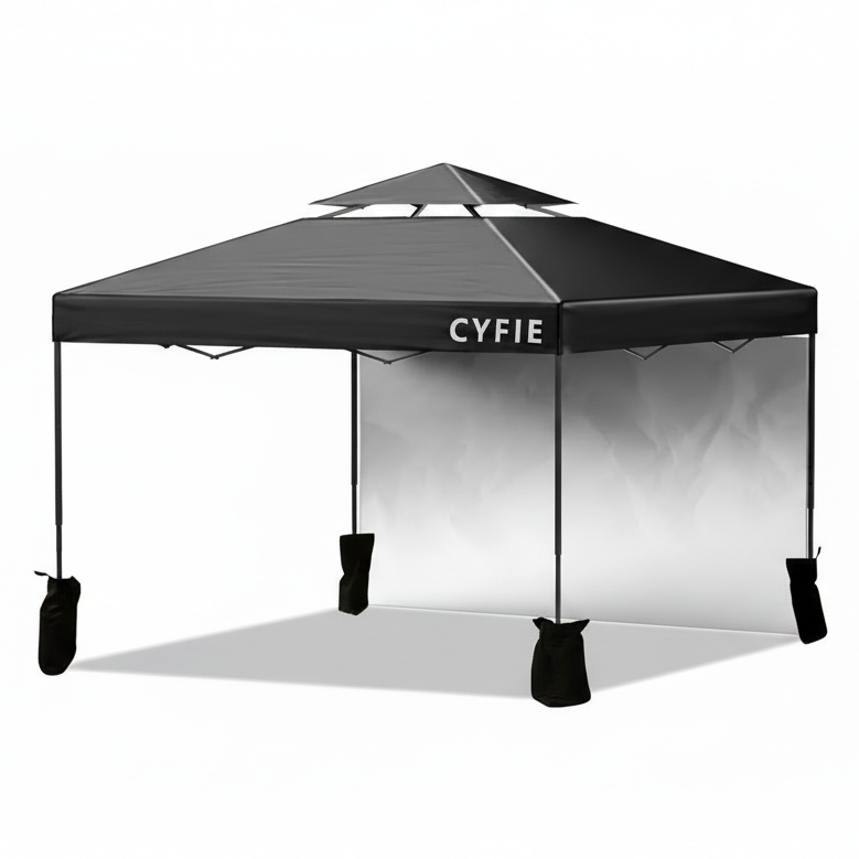 2026 Upgraded 10’x10’ Pop-Up Canopy Tent with Vent Roof & Sidewalls – Reinforced Frame for Extra Strength