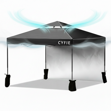 2026 Upgraded 10’x10’ Pop-Up Canopy Tent with Vent Roof & Sidewalls – Reinforced Frame for Extra Strength
