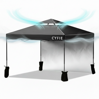 2026 Upgraded 10’x10’ Pop-Up Canopy Tent with Vent Roof & Sidewalls – Reinforced Frame for Extra Strength