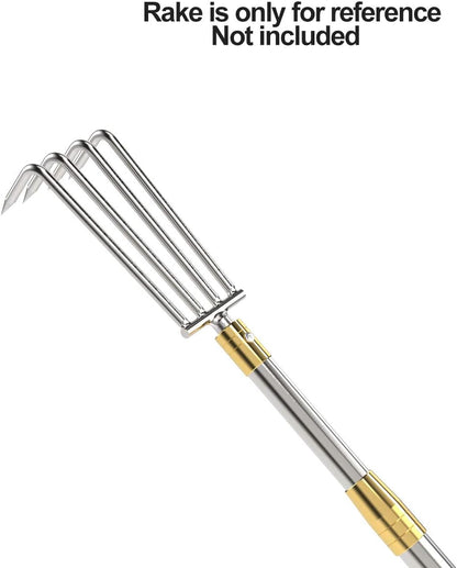 Retractable Fishing Gaff – Stainless Steel Flounder & Frog Gig, Telescopic Pole with 8mm Screw, Harpoon Hook Compatible