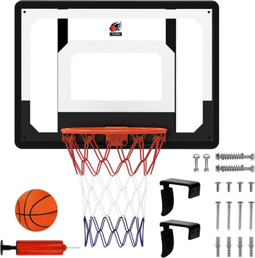 2026 Upgraded Large Wall Mount Basketball Hoop – Reinforced 32" x 23" Backboard, Enhanced Mounting & Spring Support