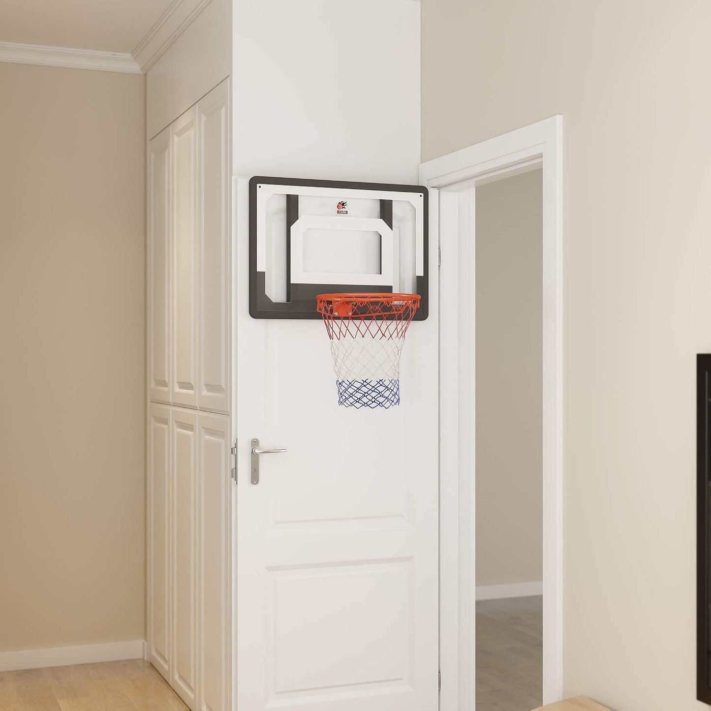 2026 Upgraded Large Wall Mount Basketball Hoop – Reinforced 32" x 23" Backboard, Enhanced Mounting & Spring Support