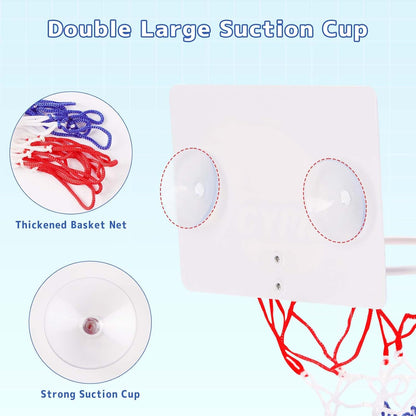 Mini Basketball Hoop – Suction Cup Bath Toy for Kids & Toddlers