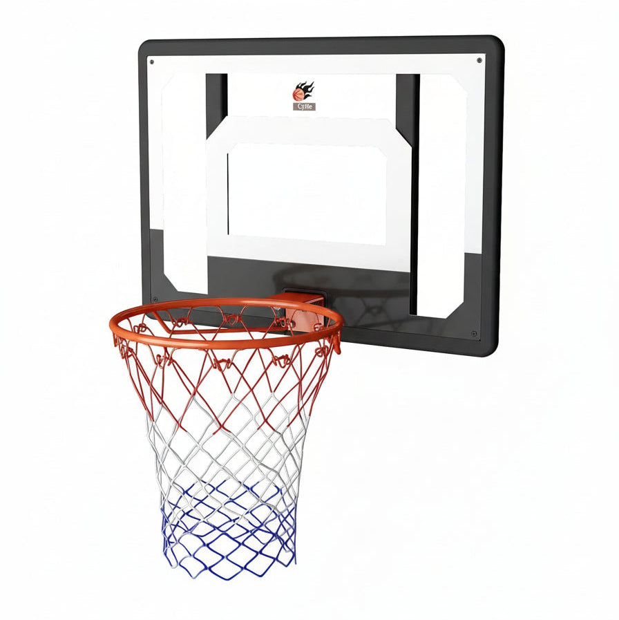 2026 Upgraded Large Wall Mount Basketball Hoop – Reinforced 32" x 23" Backboard, Enhanced Mounting & Spring Support
