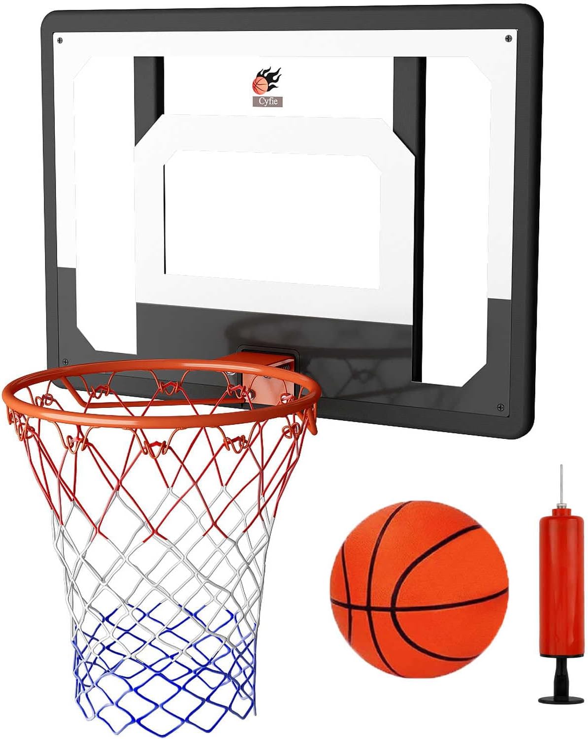 2026 Upgraded Large Wall Mount Basketball Hoop – Reinforced 32" x 23" Backboard, Enhanced Mounting & Spring Support