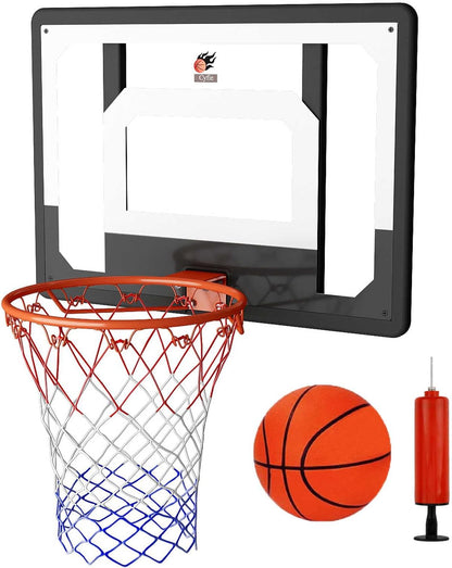 2026 Upgraded Large Wall Mount Basketball Hoop – Reinforced 32" x 23" Backboard, Enhanced Mounting & Spring Support