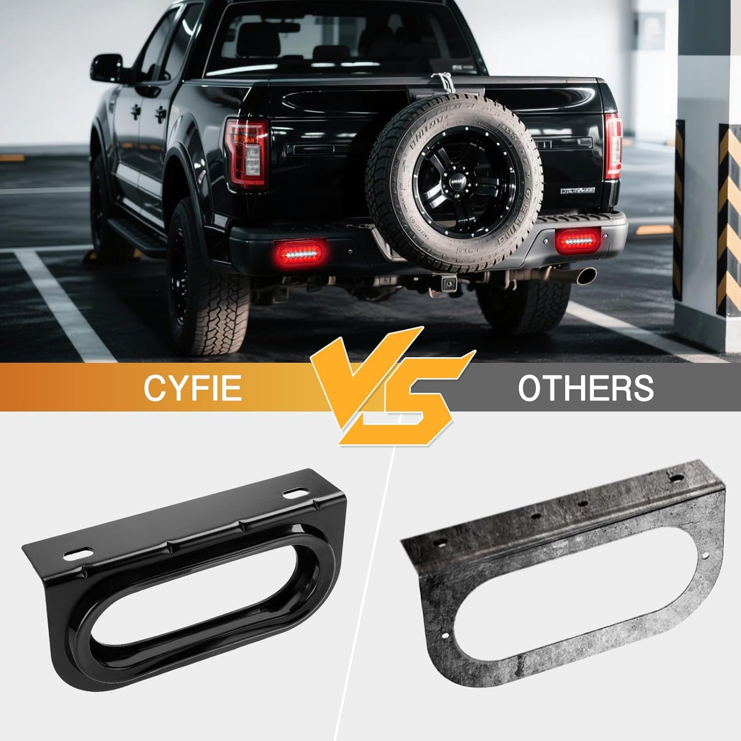 2PCS LED Trailer Lights – 6" Waterproof Brake & Turn Lights