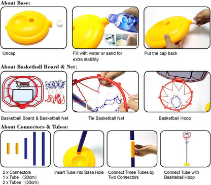 Adjustable Basketball Hoop for Kids – Indoor & Outdoor Stand Toy