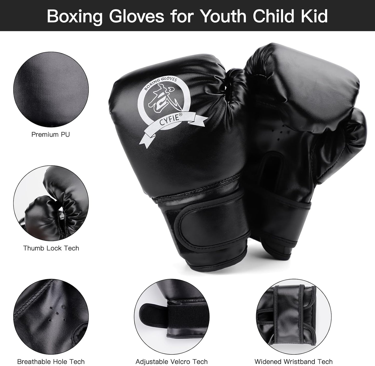 3-in-1 Boxing Set for Kids – Gloves, Mitts & Arm Pad for Martial Arts Training