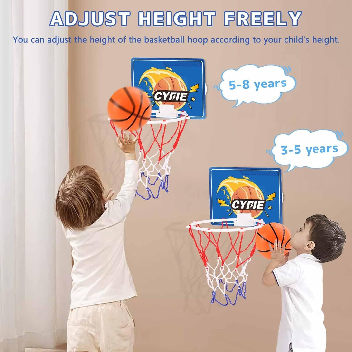 Mini Basketball Hoop – Suction Cup Bath Toy for Kids & Toddlers