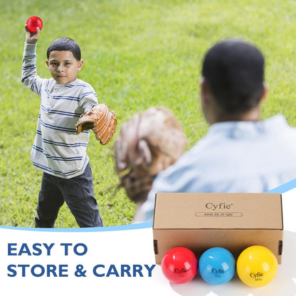 Weighted Baseballs & Softballs – 6-Pack for Batting, Pitching & Throwing