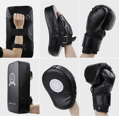 3-in-1 Boxing Set for Kids – Gloves, Mitts & Arm Pad for Martial Arts Training