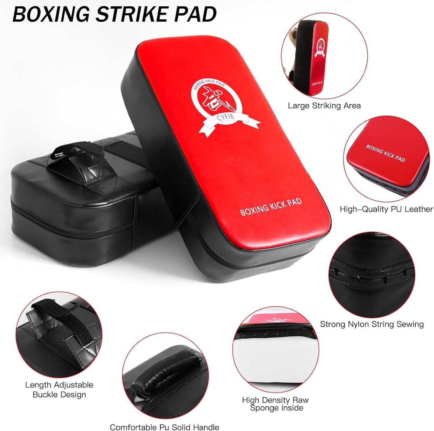 3-in-1 Boxing Training Set – Mitts, Target Paddle & Kicking Pad for Kickboxing, MMA & Taekwondo