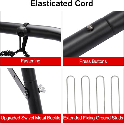 3.3x3.3FT Foldable Rebounder Net – Multi-Sport Trainer