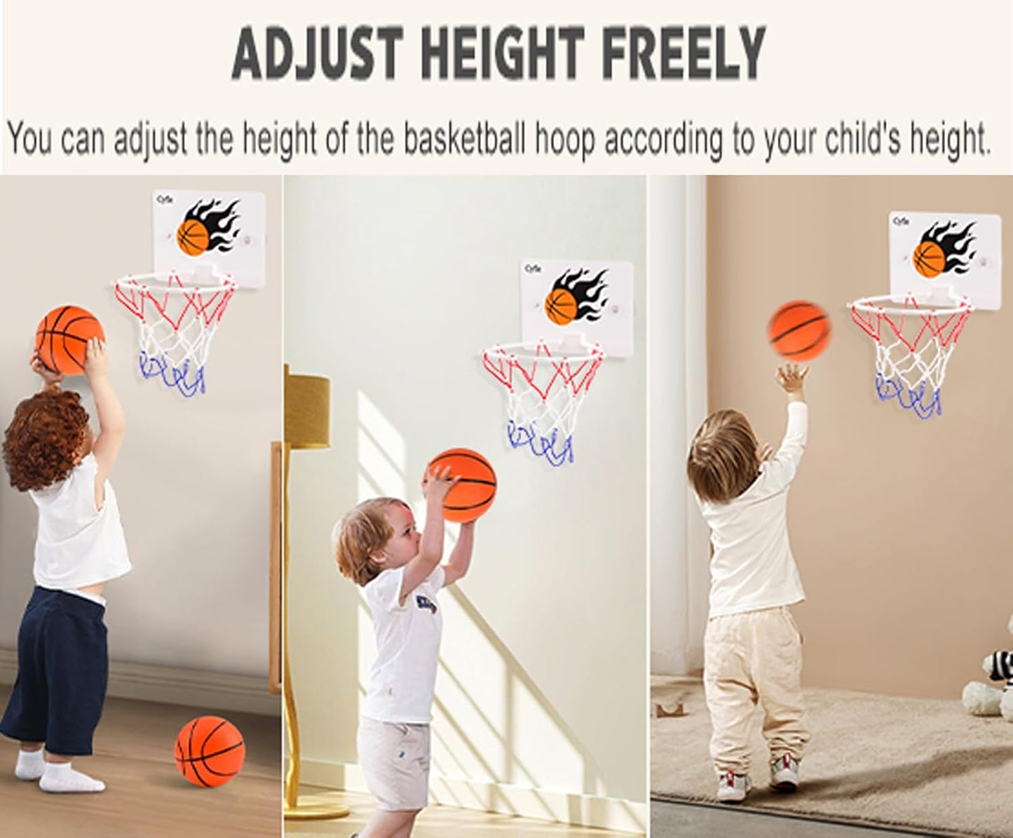 Suction Cup Basketball Hoop – Basketball Toy for Kids, Boys & Girls