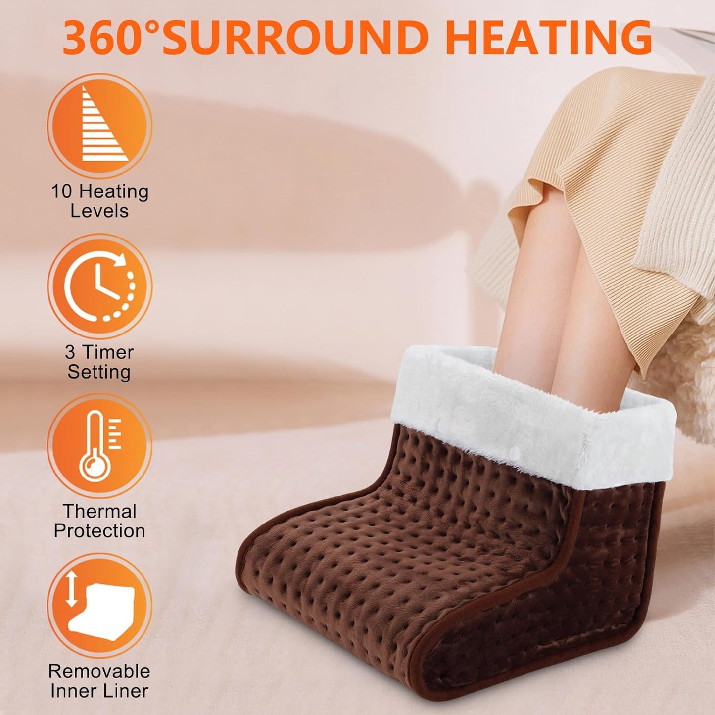 2026 Upgraded Electric Foot Warmer – Larger Heating Area & 2X Faster Heat-Up