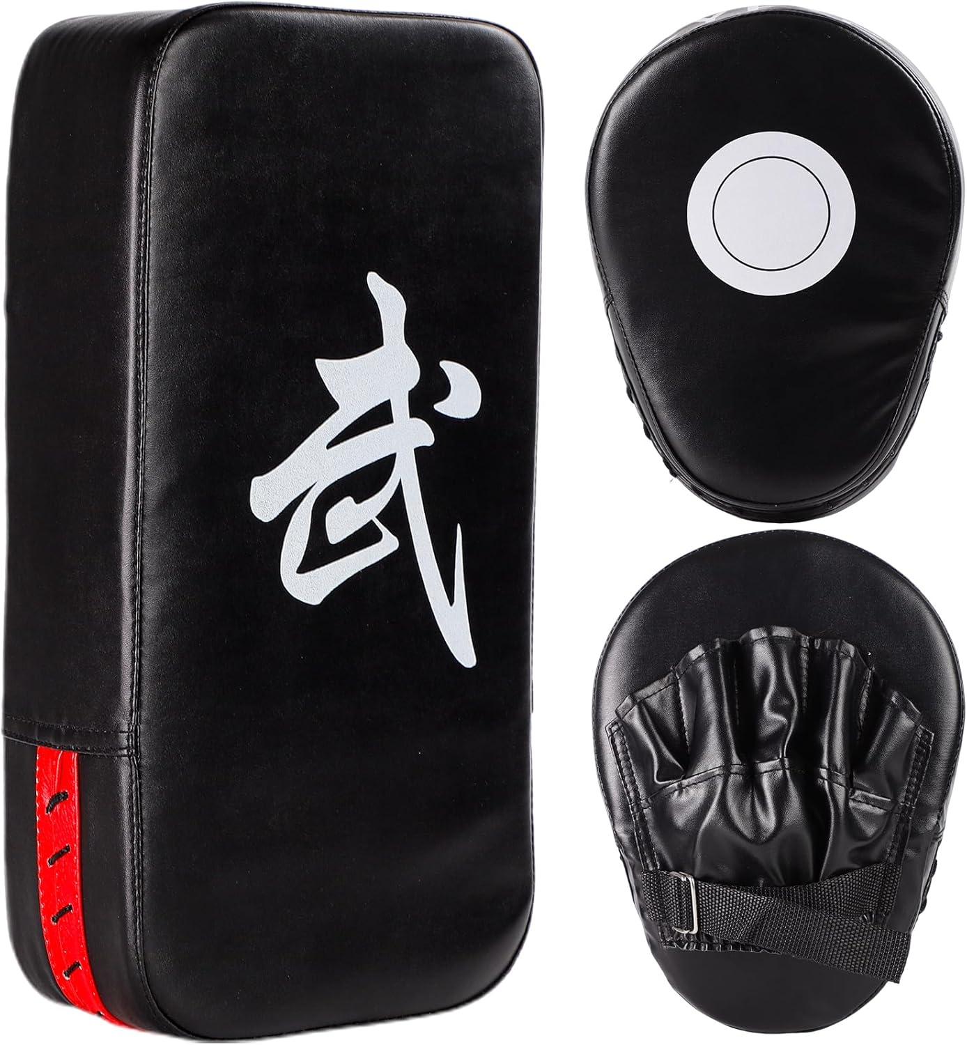 2-in-1 Boxing Pads & Mitts Set – Black Punching Pads & Mitts for