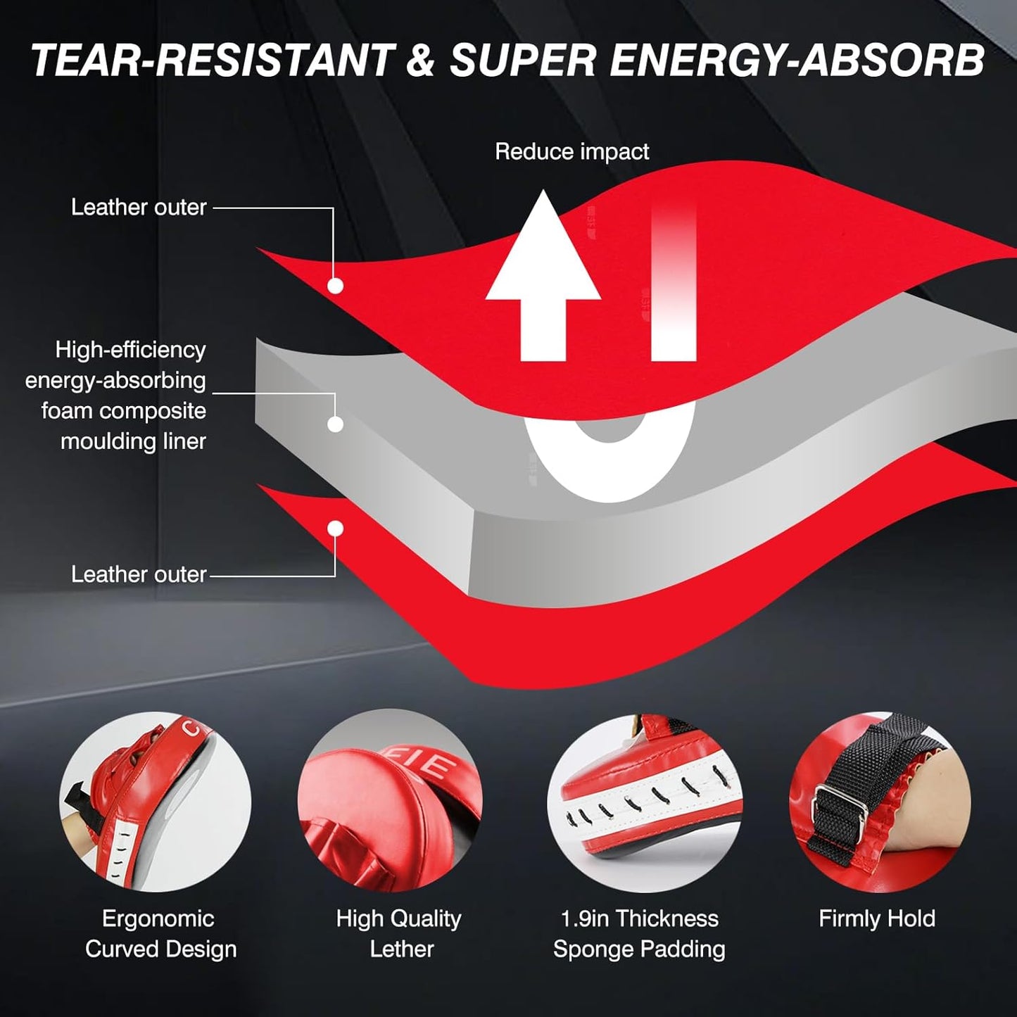 3-in-1 Boxing Training Set – Mitts, Target Paddle & Kicking Pad for Kickboxing, MMA & Taekwondo