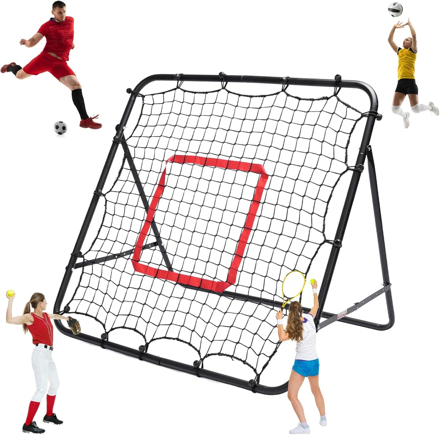 3.3x3.3FT Foldable Rebounder Net – Multi-Sport Trainer