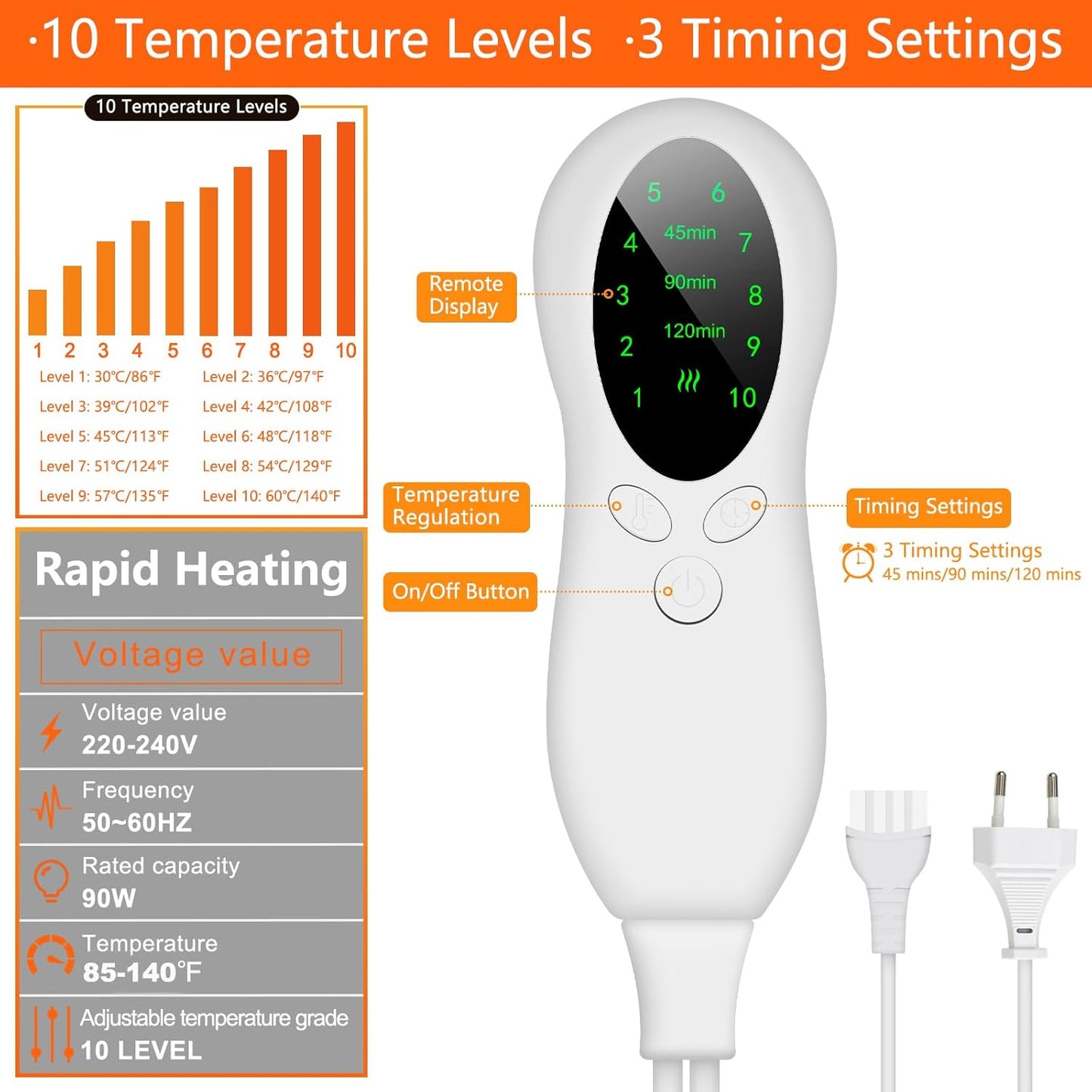 2026 Upgraded Electric Foot Warmer – Larger Heating Area & 2X Faster Heat-Up