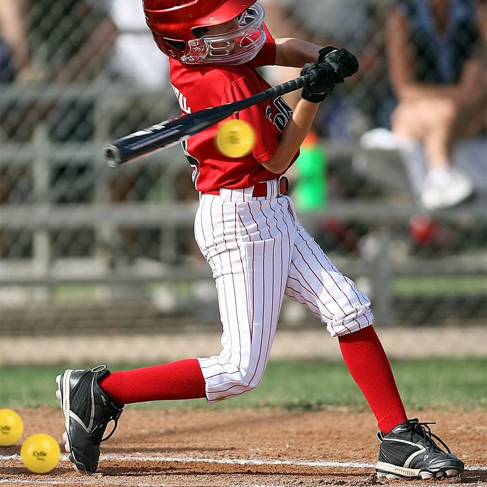 6-Pack Weighted Baseball & Softball – Yellow Heavy Balls for Batting, Pitching & Throwing