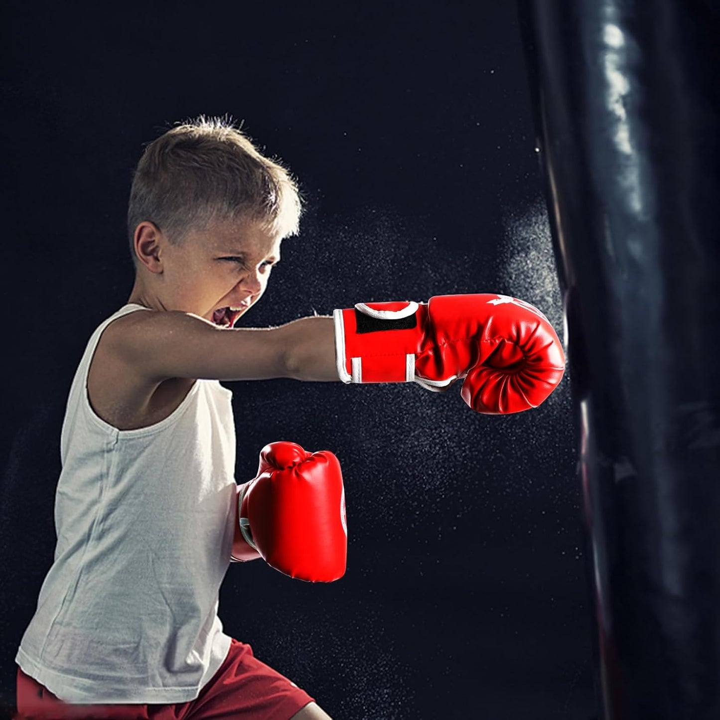 2-in-1 Kickboxing Gloves & Punching Mitts – For Kids & Adults, MMA, Karate, Muay Thai