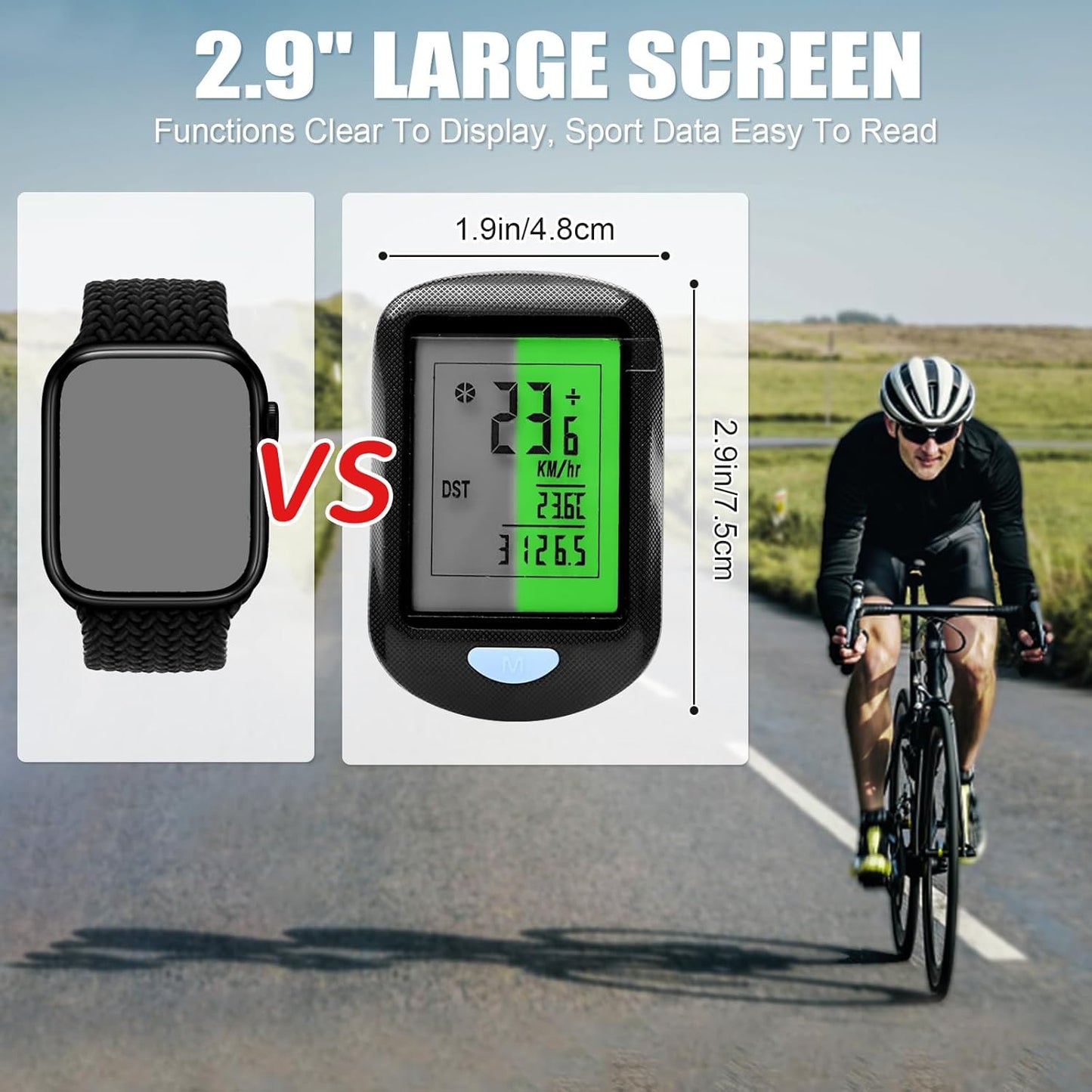 Wireless Bike Computer – Multi-Function Speedometer & Odometer