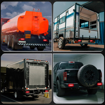 2PCS LED Trailer Lights – 6" Waterproof Brake & Turn Lights