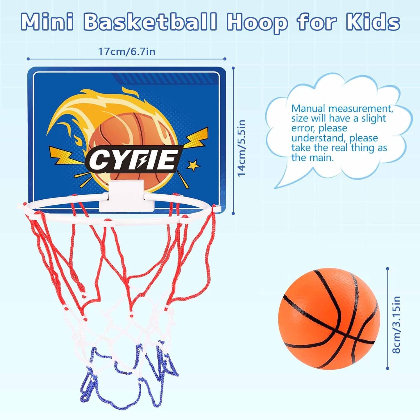Mini Basketball Hoop – Suction Cup Bath Toy for Kids & Toddlers
