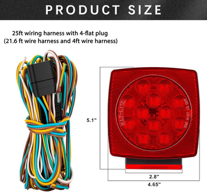 LED Trailer Light Kit – IP68 Waterproof, DOT Compliant