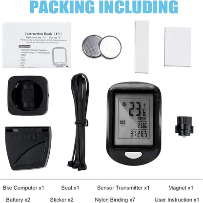 Wireless Bike Computer – Multi-Function Speedometer & Odometer