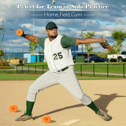 6-Pack Weighted Baseball & Softball Training Balls – Heavy Balls for Batting & Coaching