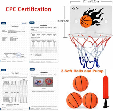 Suction Cup Basketball Hoop – Basketball Toy for Kids, Boys & Girls