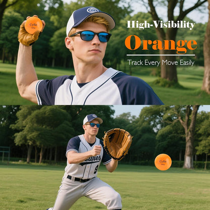 6-Pack Weighted Baseball & Softball Training Balls – Heavy Balls for Batting & Coaching