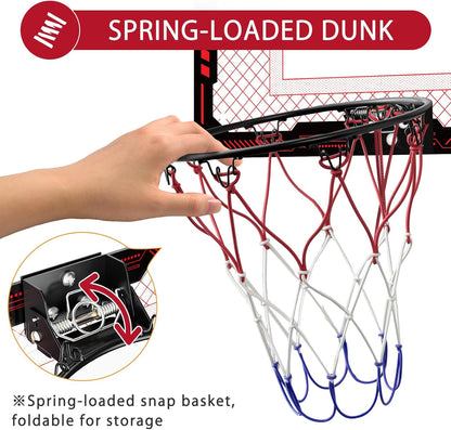 Indoor Mini Basketball Hoop with Electronic Scoreboard, Sound & 3 Balls – Suction Cup Toy for Kids & Teens
