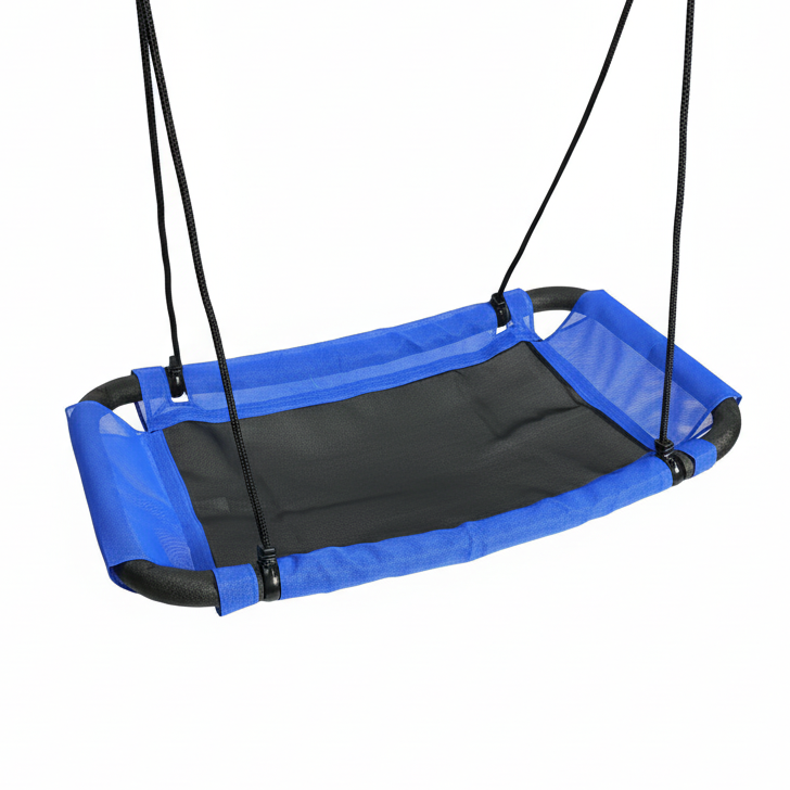 38" Rectangle Tree Swing – Indoor/Outdoor Swing for Kids, Adjustable Ropes