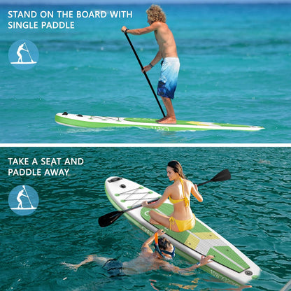 2026 Upgraded 10'6" Inflatable SUP – Reinforced Paddle Board for Enhanced Durability & Stability
