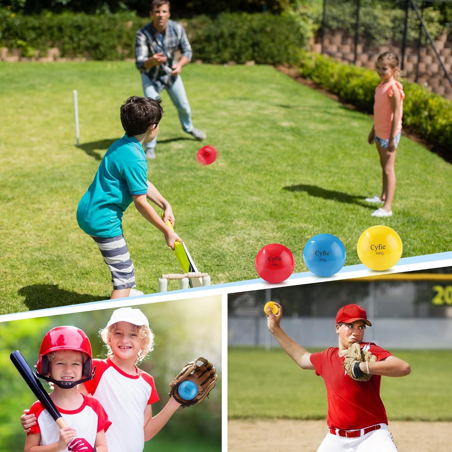 Weighted Baseballs & Softballs – 6-Pack for Batting, Pitching & Throwing