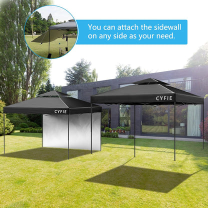 2026 Upgraded 10’x10’ Pop-Up Canopy Tent with Vent Roof & Sidewalls – Reinforced Frame for Extra Strength