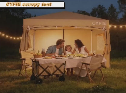 New Upgraded 10x10 FT Pop-Up Canopy Tent with 4 Sidewalls – 30% More Wind-Resistant, Reinforced Frame